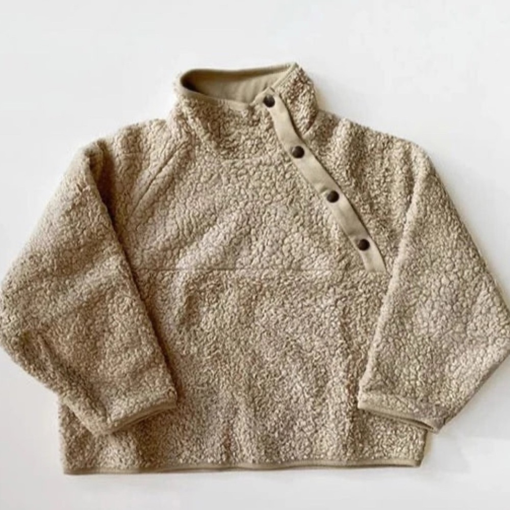 The simple folk  Tan Kids Jacket